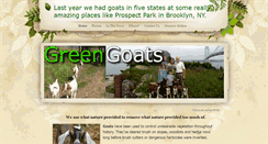 Desktop Screenshot of green-goats.com