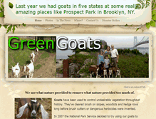 Tablet Screenshot of green-goats.com